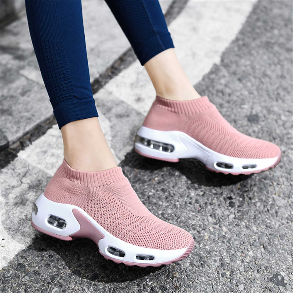 Women Shoes Boots - ビッグサイズ番号 38 女性のヒールブーツ靴ヒール女性ランニングスポーツシューズスニーカー陸上競技トレンド製品