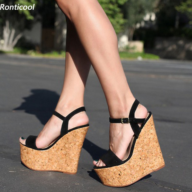 Cork Wedge Sandal - ロンティクール ハンドメイド レディース プラットフォームサンダル コルク ウェッジ