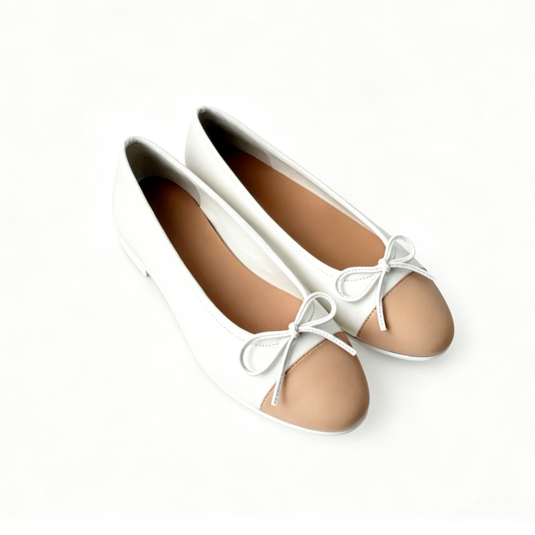 Women Shoes Luxury Brand - ラグジュアリーブランド バレエシューズ レディース ダンスシューズ G02819 リボン付き