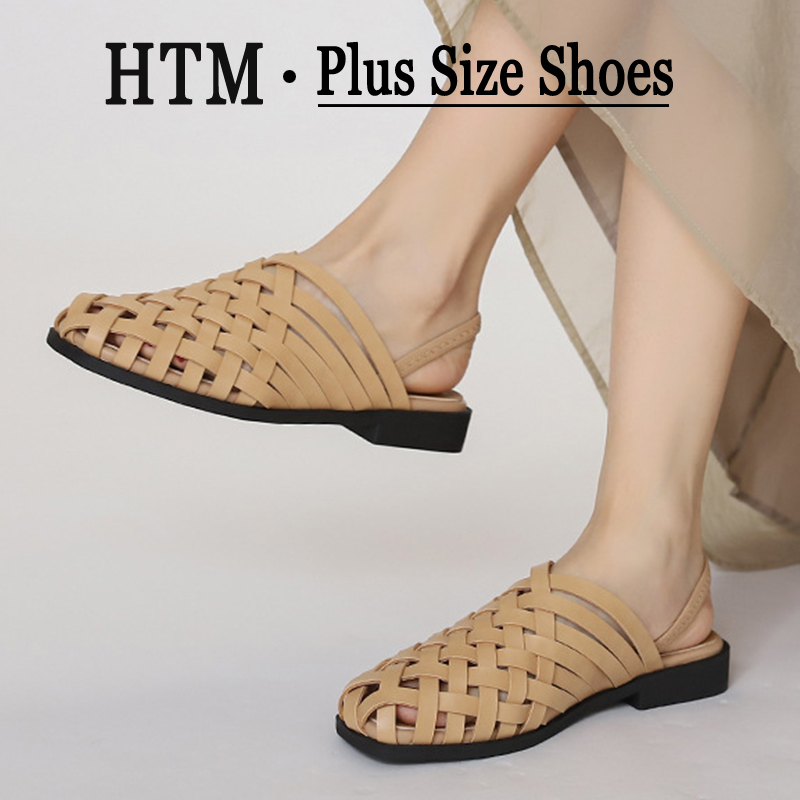Slip On Mule Flat - サンダル 女性用 ハンドメイド ウィーブ ミュール フラットサンダル