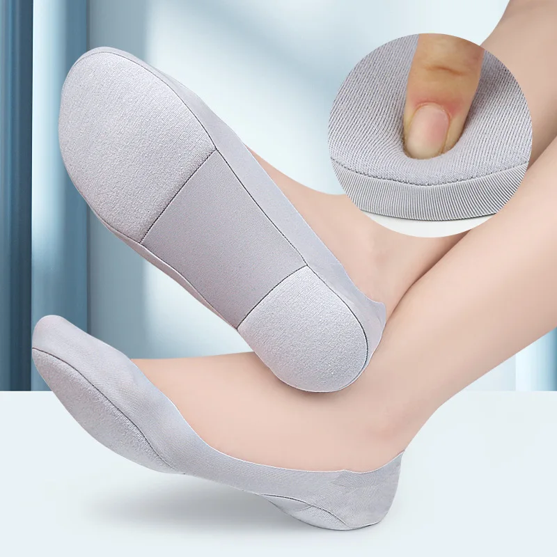Women'S Shoes Plantar Fasciitis - 新しい女性ボートソックス足底筋膜炎靴インソール靴下インソール足衝撃吸収靴底目に見えないノンスリップ靴パッド