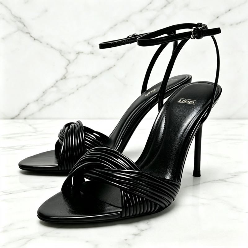ファッションクロスオーバーフロントストラップスティレットサン - Women Shoes Luxury Brand のレビューと価格