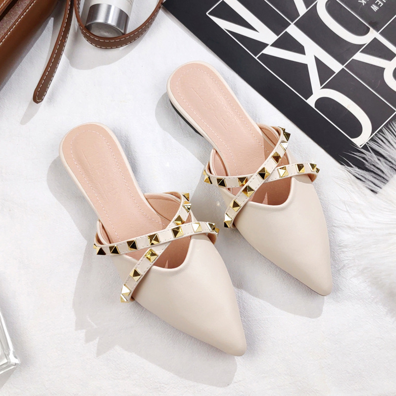 2026年新作 スリッパ フラットソール ミュール ラウンド - Slip On Mule Flat のレビューと価格