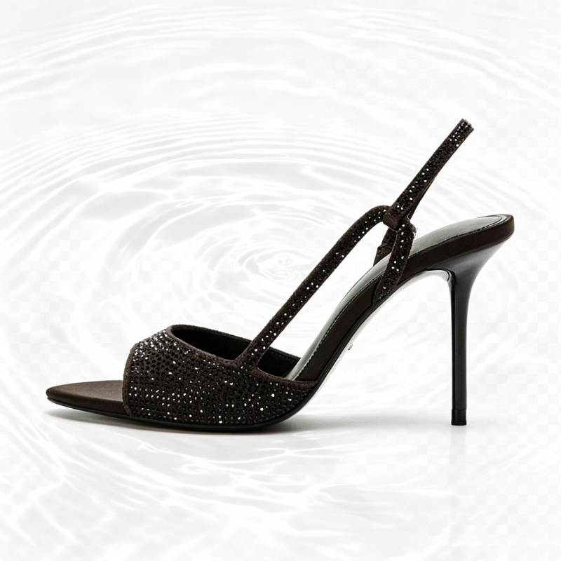 ファッションクリスタルディテールスリングバックヒール女性のセ - Women Shoes Luxury Brand のレビューと価格