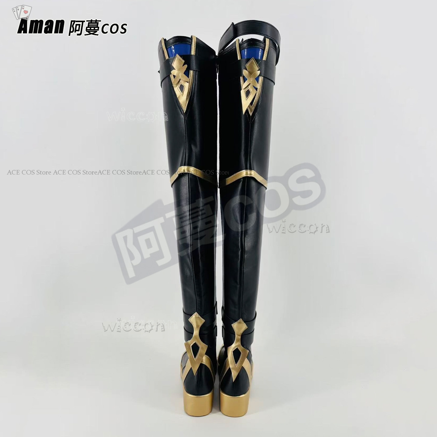 原神ローヘンハイニーブーツ - ユニセックスプラスサイズコス - Knee High Boots Women のレビューと価格