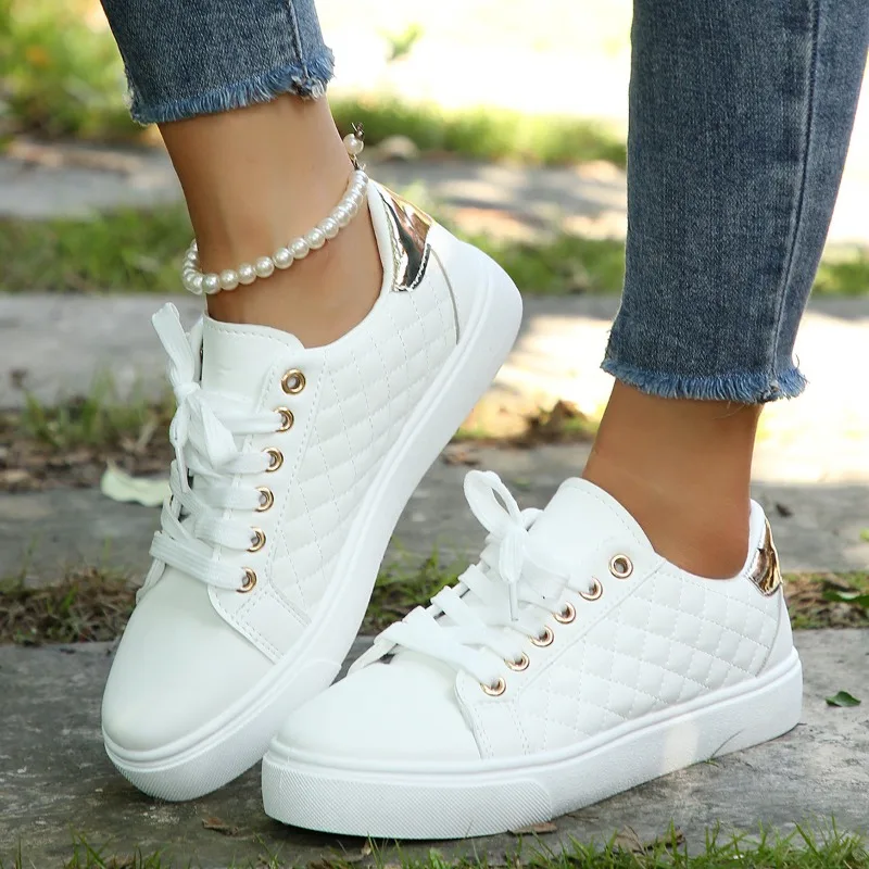 女性用の白い加硫スニーカー,プラットフォームスニーカー,テニ - Women Shoes Jd のレビューと価格