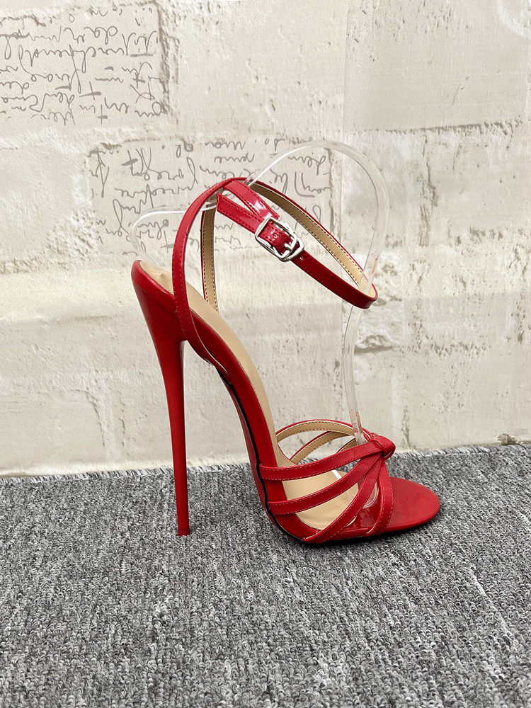 夏の新作セクシーな超ハイヒール12CMスリムヒールサンダル、 - Patent Leather Pump のレビューと価格
