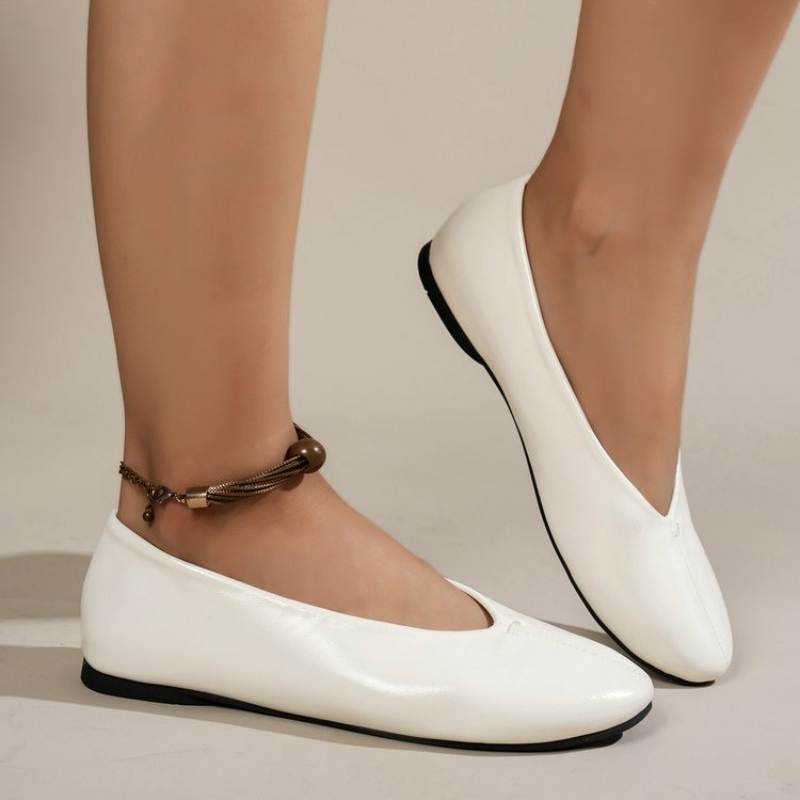 コンフォートラウンドトゥ浅履きシューズ女性用スリッポンカジュ - Women'S Shoes Round Toe のレビューと価格