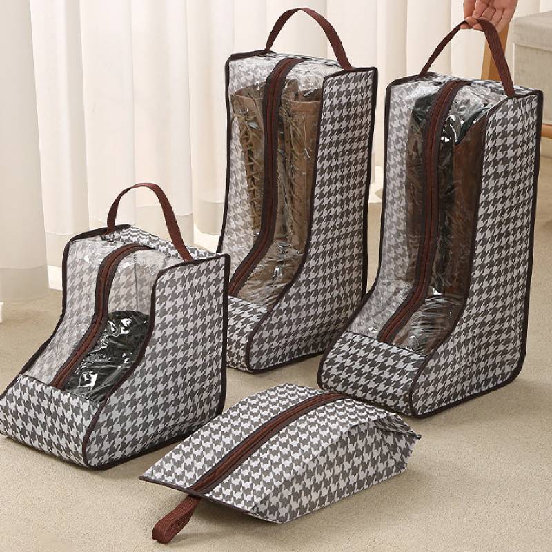 背の高いブーツ収納バッグ 透明なPVC窓付き 通気性のある防 - Women Shoes Boots のレビューと価格