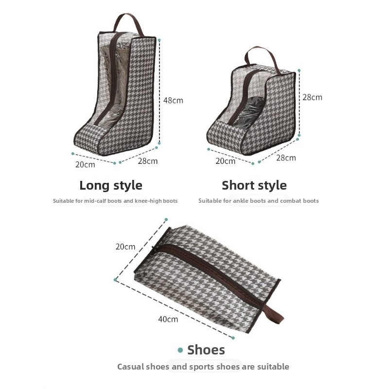 背の高いブーツ収納バッグ 透明なPVC窓付き 通気性のある防 - Women Shoes Boots のレビューと価格