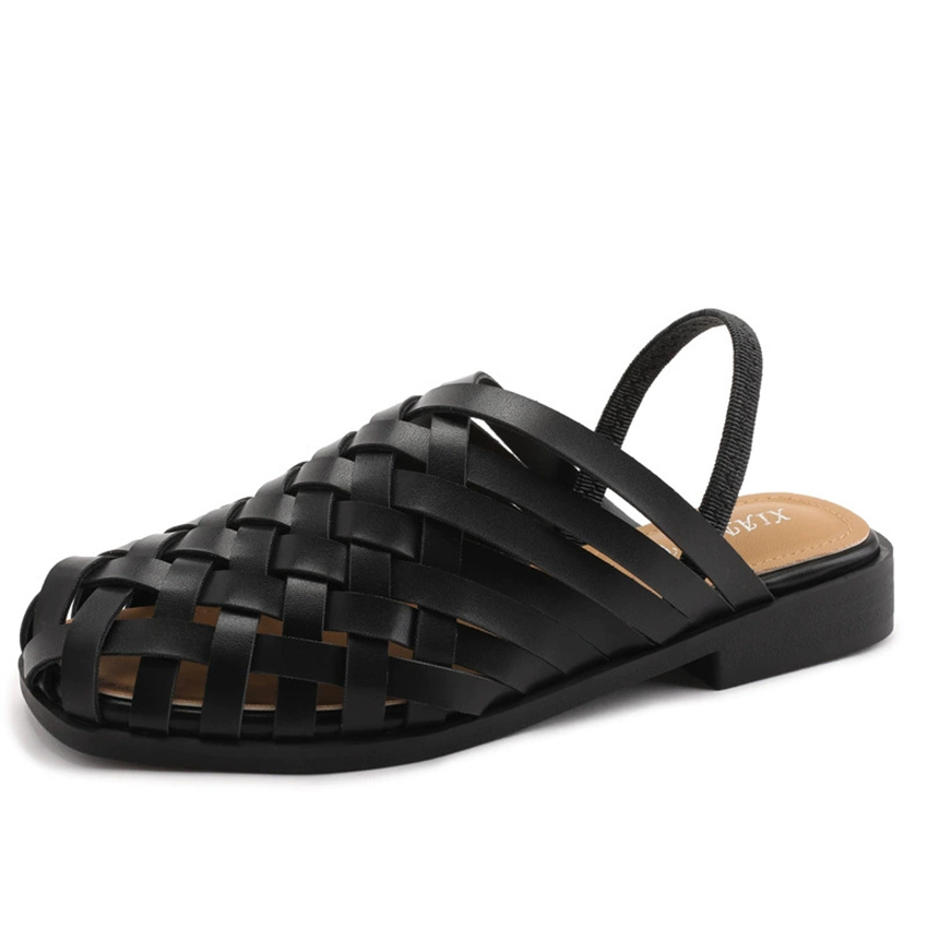 サンダル 女性用 ハンドメイド ウィーブ ミュール フラット - Slip On Mule Flat のレビューと価格