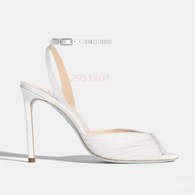 クリスタル V ポインテッドトゥ レディース ホワイト レー - Women'S Shoes Peep Toe のレビューと価格
